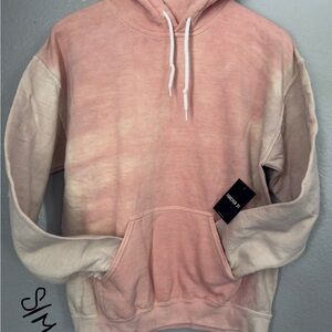 Forever 21 Men's Tie-Dye Pink Hoodie